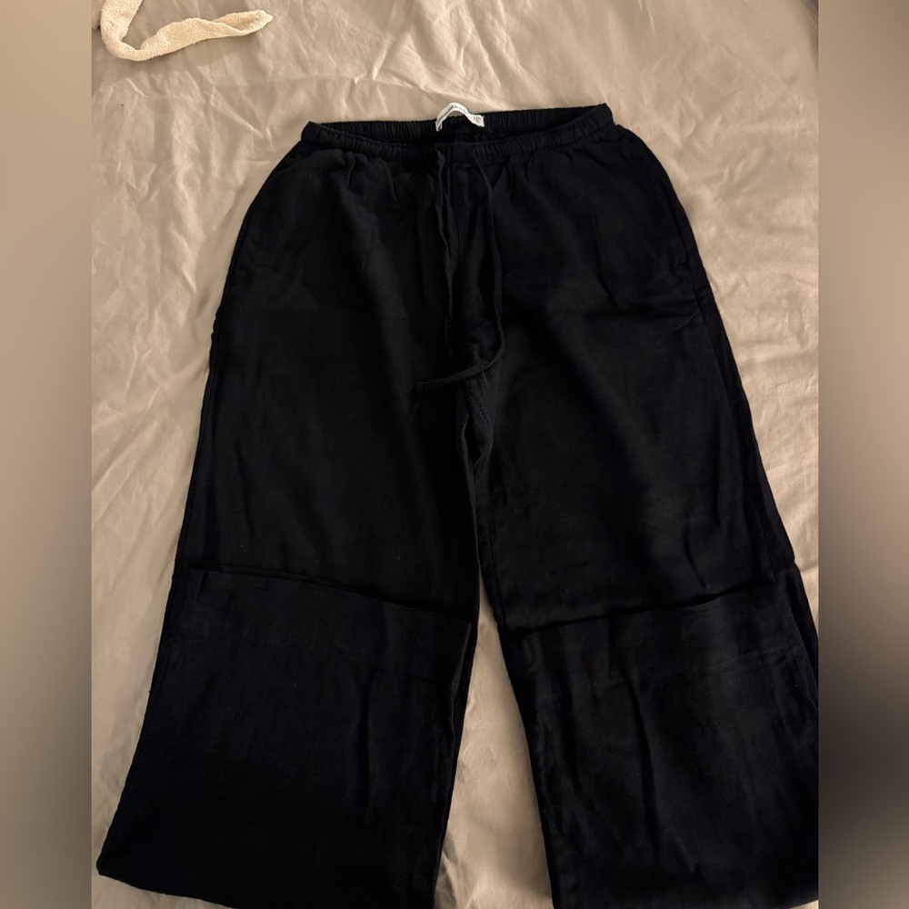Abercrombie linen blend pant